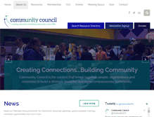 Tablet Screenshot of communitycouncilstc.org